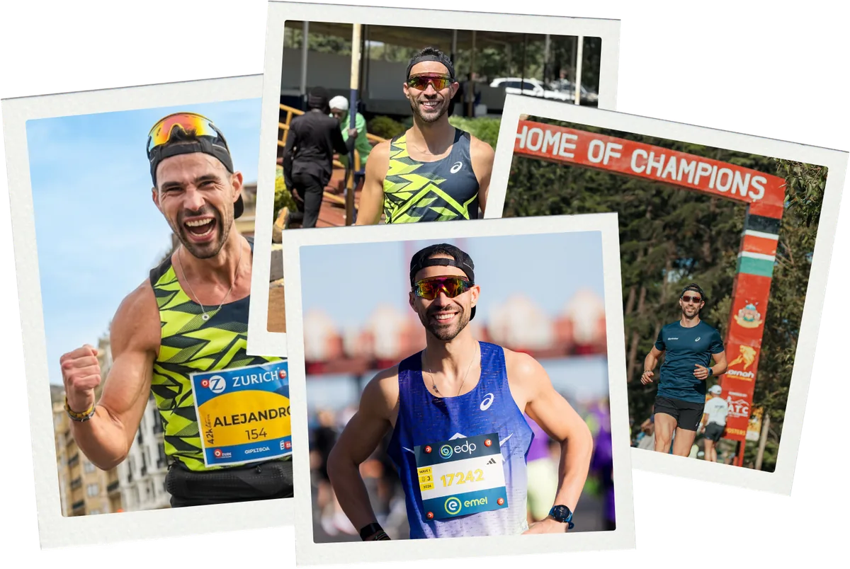 Alex Lamata compitiendo en San Sebastián y Lisboa, y entrenando en Iten (Kenia)